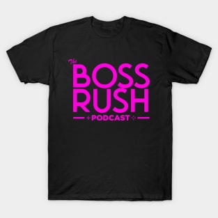 The Boss Rush Podcast Logo (Pink) T-Shirt